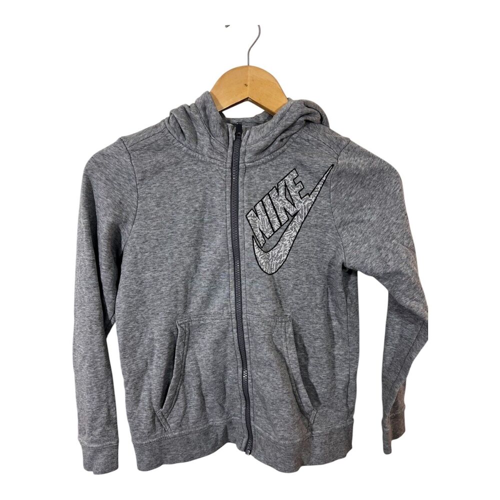 Nike Girls Full Zip Hoodie Sweatshirt - Size Medium